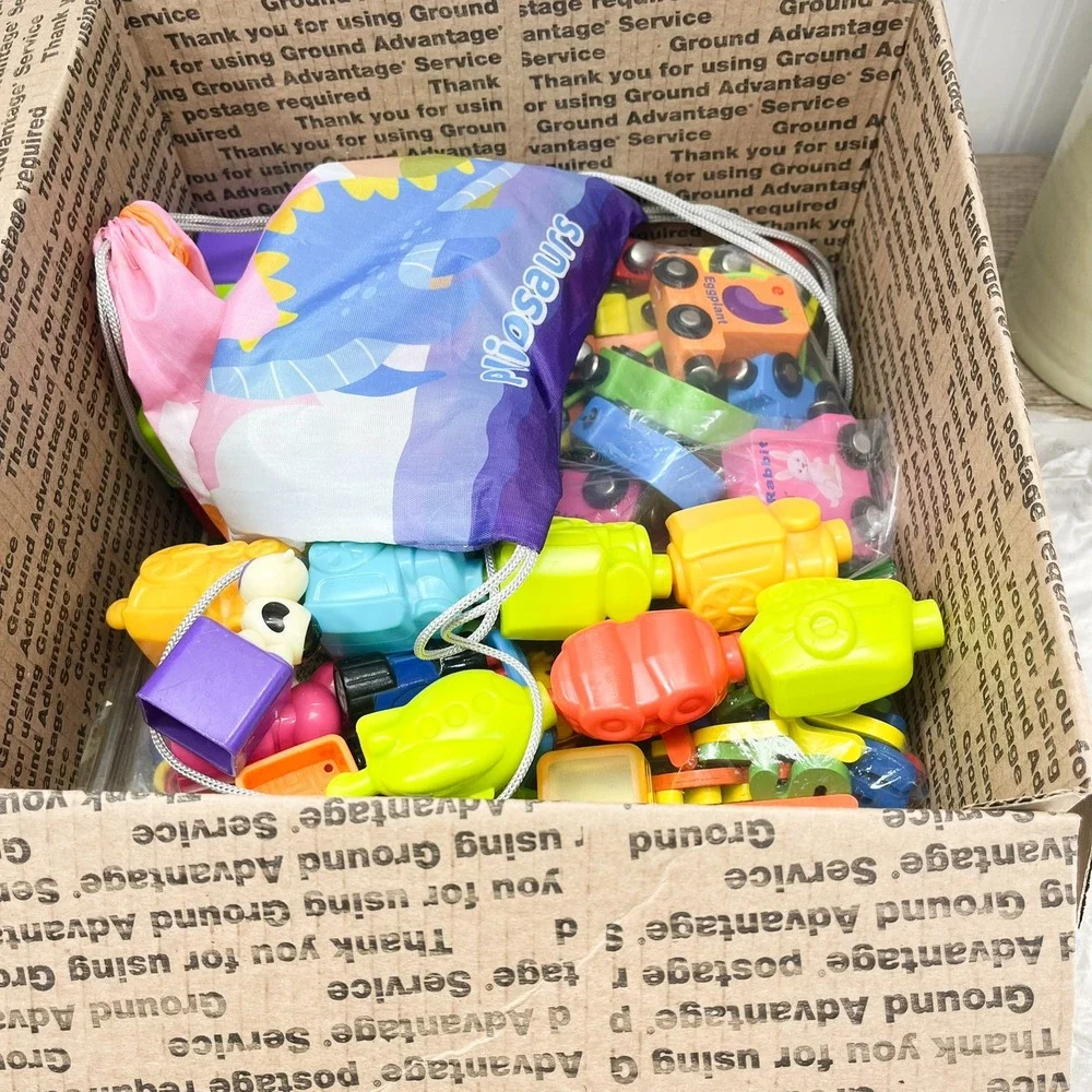 Preschool Learning Toy Lot Alphabet Train Magnetic Letters Flashcards Blocks